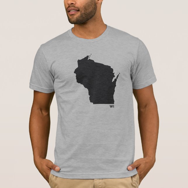 Staat von Wisconsin T-Shirt (Vorderseite)