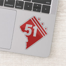 Staat Washington D.C. 51 Aufkleber