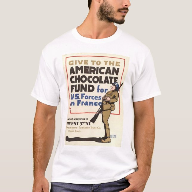 Staat-Weltkrieg-Plakat T-Shirt (Vorderseite)