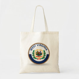 Staat West Virginia Flag Siegel Tote Tag Tragetasche