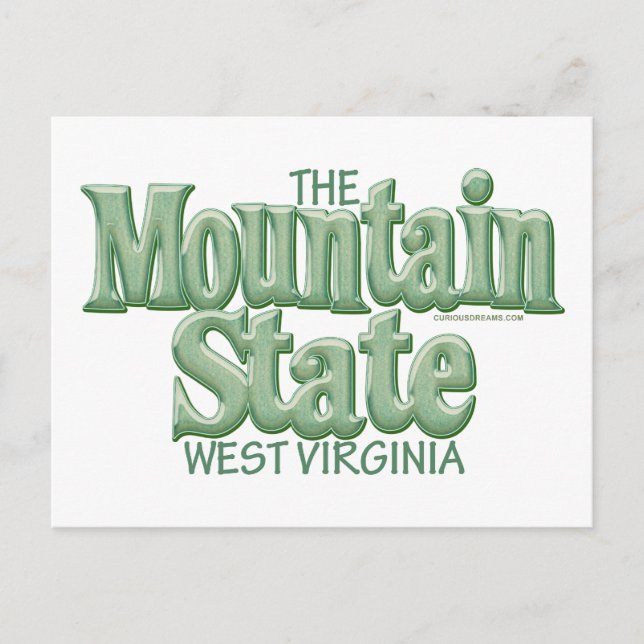 Staat, West Virginia Postkarte (Vorderseite)