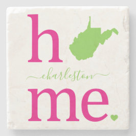 Staat West Virginia Stone Untersetzer