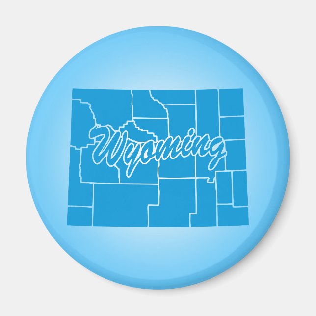 Staat Wyoming Magnet (Vorne)