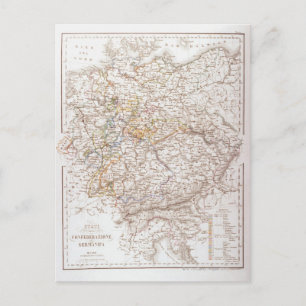 Staaten der Deutschen Eidgenossenschaft Postkarte