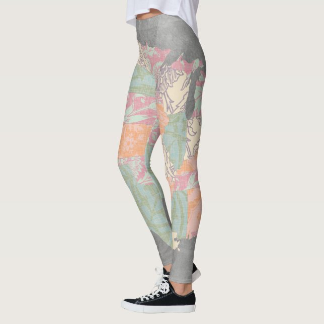 Staaten für Blumenmuster Leggings (Links)