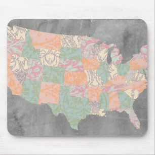Staaten für Blumenmuster Mousepad
