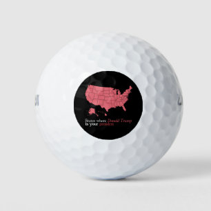 Staaten, in denen Trump Ihr Präsident ist 47. US-K Golfball