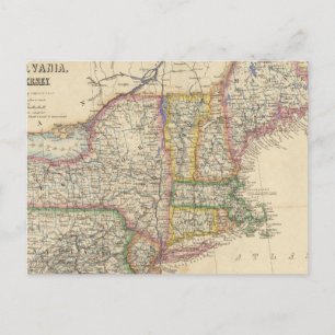 Staaten von Maine, New Hampshire, Vermont Postkarte