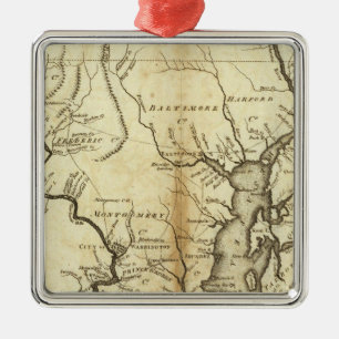 Staaten von Maryland und Delaware Silbernes Ornament