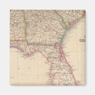 Staaten von South Carolina, Georgien und Alabama Magnet