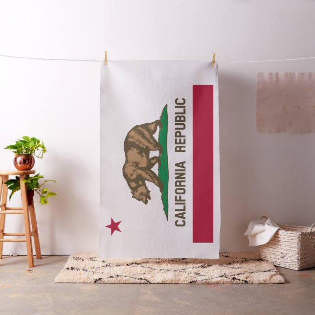 Staatliche Flagge der Republik Kalifornien Stoff (Beispiel)