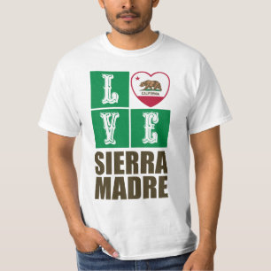 Staatliche Flaggen der Republik Kalifornien Herz S T-Shirt