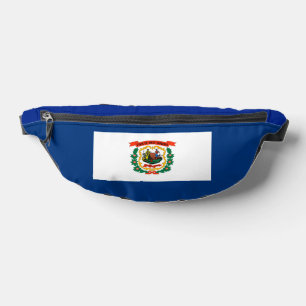 Staatliche Flaggengestaltung West Virginia Bauchtasche