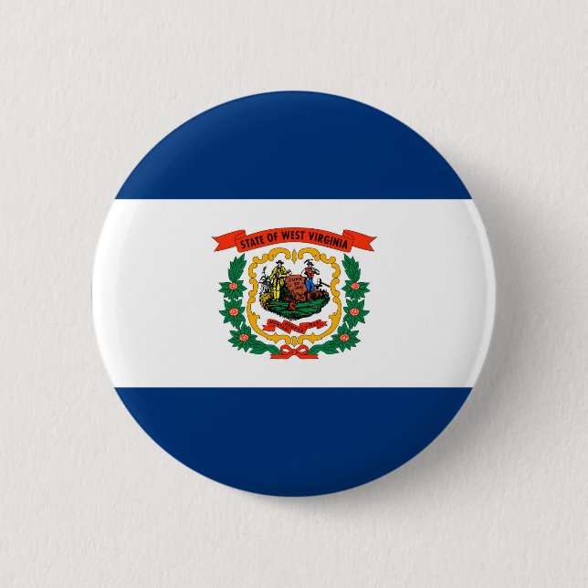 Staatliche Flaggengestaltung West Virginia Button (Vorderseite)