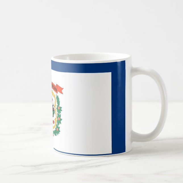 Staatliche Flaggengestaltung West Virginia Kaffeetasse (Rechts)
