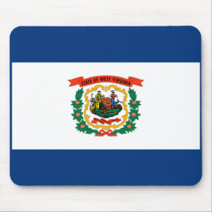 Staatliche Flaggengestaltung West Virginia Mousepad