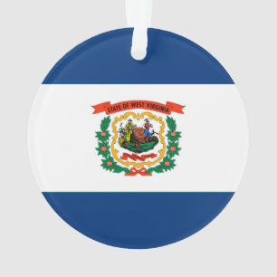 Staatliche Flaggengestaltung West Virginia Ornament
