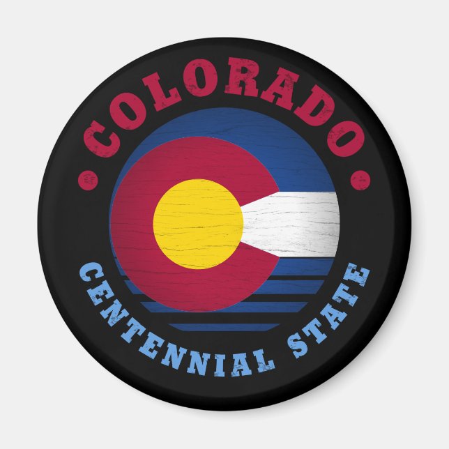STAATLICHER FLAG VON COLORADO MAGNET (Vorne)