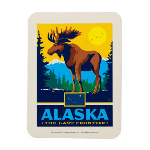 Staatlicher Stolz   Alaska Magnet