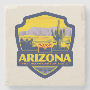 Staatlicher Stolz Arizona 2 Steinuntersetzer