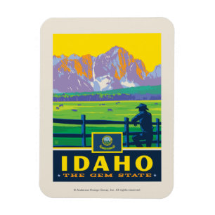 Staatlicher Stolz   Idaho Magnet