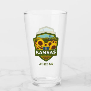 Staatlicher Stolz Kansas Glas