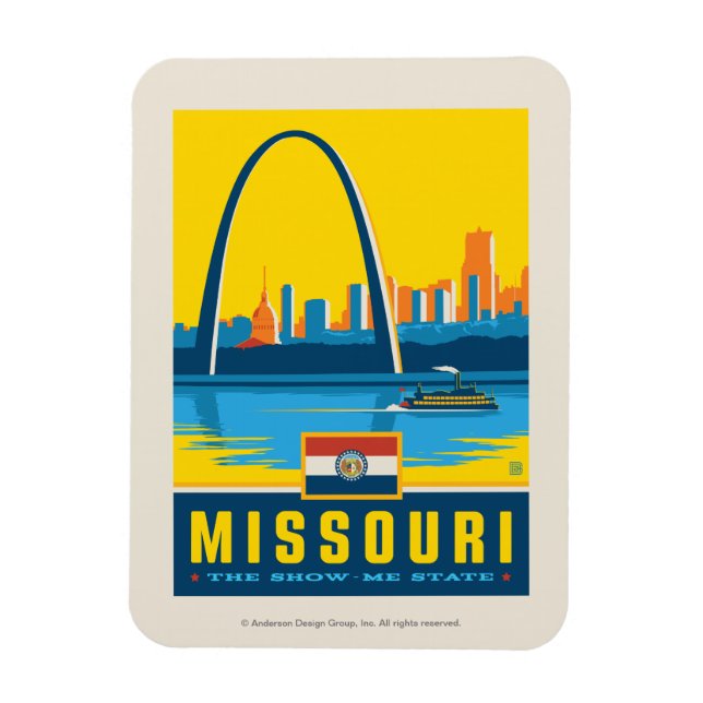Staatlicher Stolz | Missouri Magnet (Vertikal)