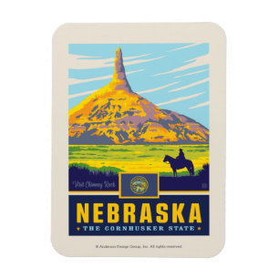 Staatlicher Stolz   Nebraska Magnet
