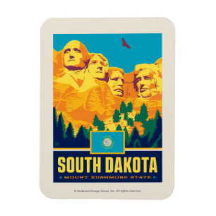 Staatlicher Stolz   South Dakota Magnet