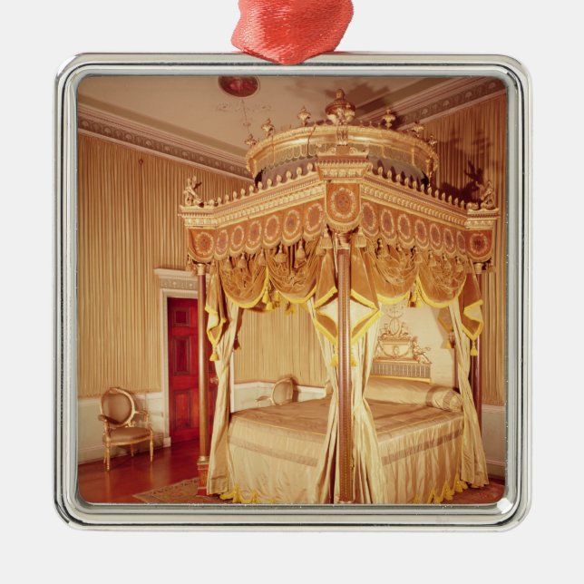 Staats-Bett-Kammer an Osterley Park Silbernes Ornament (Vorne)