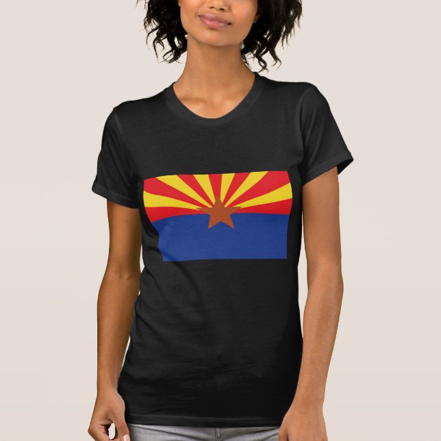 Staats-Flagge von Arizona T-Shirt (Vorderseite)