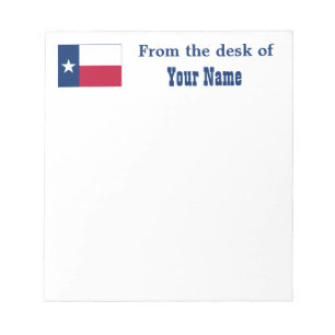 Staats-Flagge von Texas Notizblock