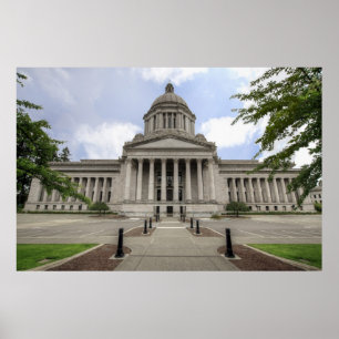 Staats-Hauptstadt in der Olympia Washington Poster