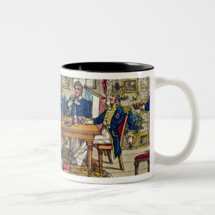 Staats-Kabine, Newcomes Ausgang nach Abendessen, Zweifarbige Tasse