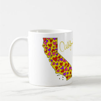 Staats-Liebe-Tasse Kaliforniens goldene Tasse