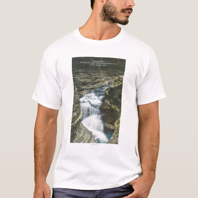 Staats-Park-Ansicht der Diamant-Fälle T-Shirt (Vorderseite)