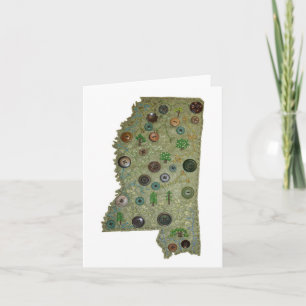 Staats-Parks von Mississippi Karte