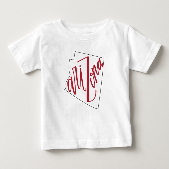Staats-Typografie-Entwurf Arizonas | Baby T-shirt (Vorderseite)