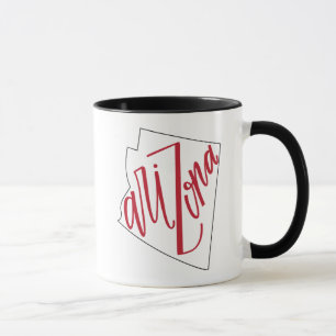 Staats-Typografie-Entwurf Arizonas   Tasse