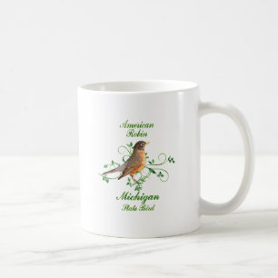 Staats-Vogel Robins Michigan Kaffeetasse
