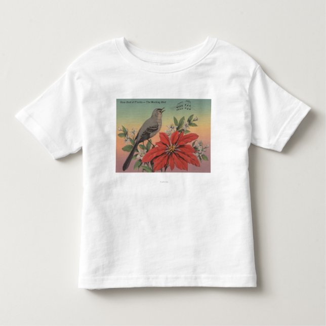Staats-Vogel von FloridaMocking BirdFlorida Kleinkind T-shirt (Vorderseite)