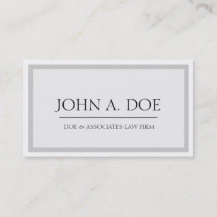 Staatsanwalt Silver/White - Verfügbarer Briefkopf  Visitenkarte