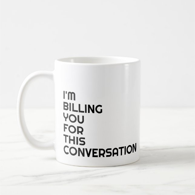 Staatsanwaltschaft Gift Funny Sprichwort schwarz Kaffeetasse (Links)