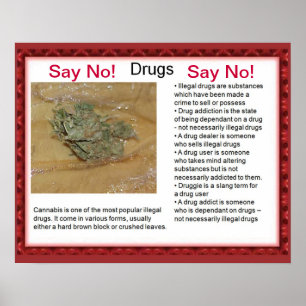 Staatsbürgerschaft, Lebenskompetenz Sage nein! Poster