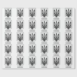 Staatscoat of Arms der Ukraine Minimalistische Kun Geschenkpapier