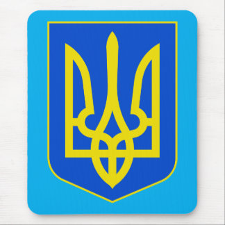 Staatsemblem der Ukraine Goldener Dreizack Fine Ar Mousepad