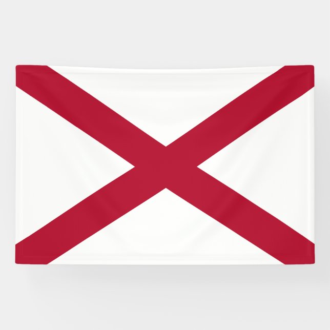 Staatsflagge Alabama Banner (Horizontal)