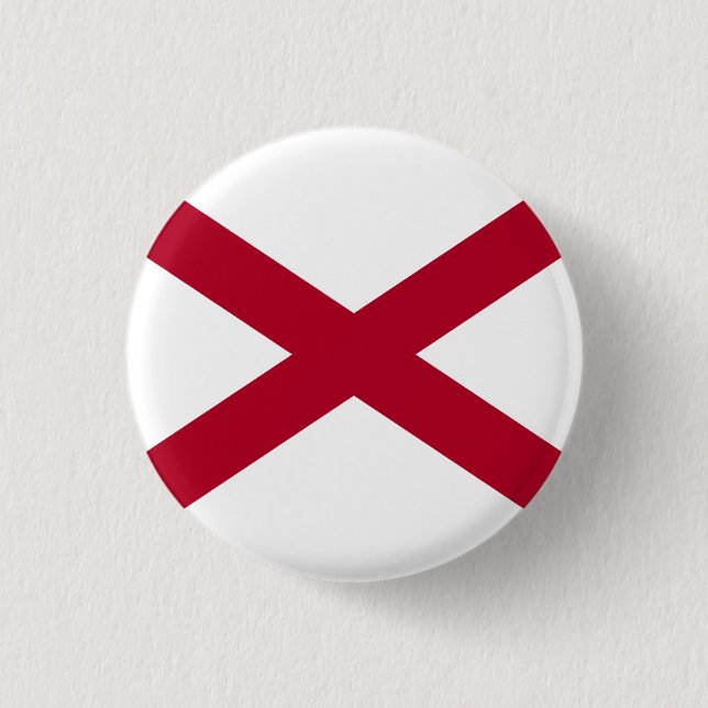 Staatsflagge Alabama Button (Vorderseite)