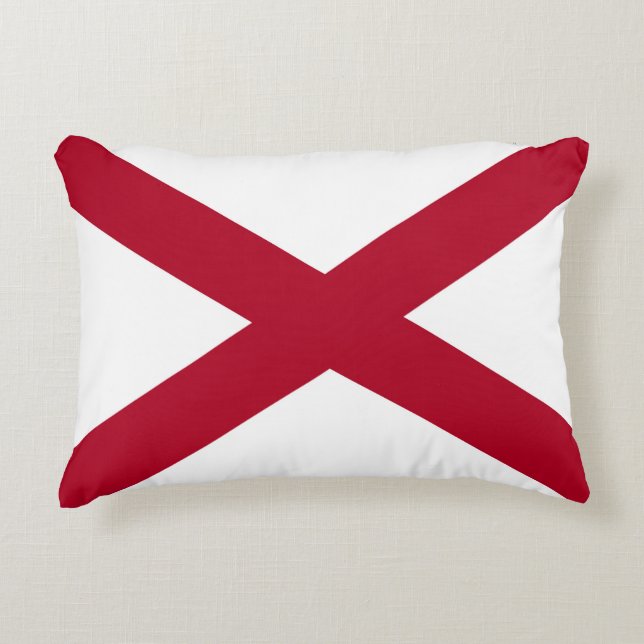 Staatsflagge Alabama Dekokissen (Vorderseite)