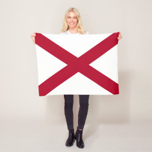 Staatsflagge Alabama Fleecedecke